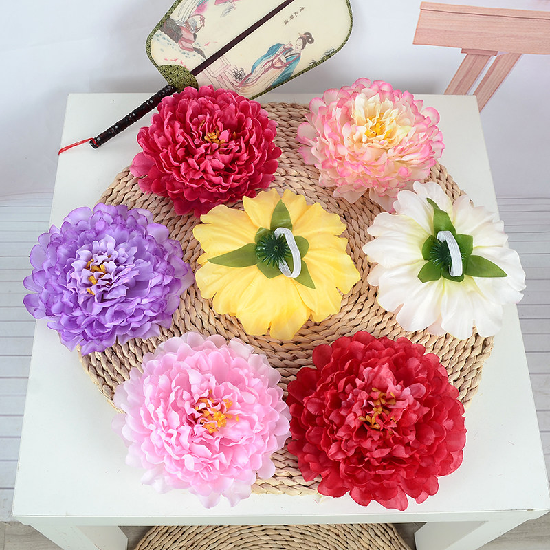 天津仿真花花家艺语牡丹舞蹈花