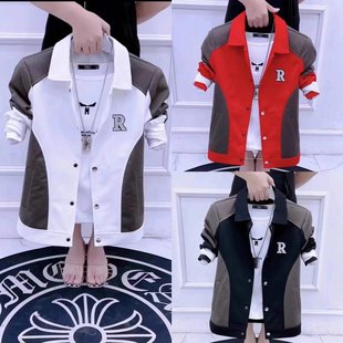 痞帅薄款 新款 褂子夹克男 休闲百搭潮流上衣服2025春秋季 外套男男装