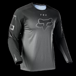 热销FOX越野速降服摩托车骑行服长袖 山地自行车骑行服速干透气T恤