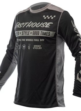 Fasthouse 自行车速降骑行服山地越野摩托车长袖 T恤宽松速干上衣