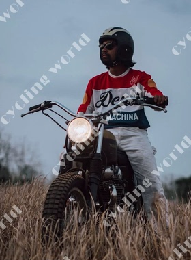 DEUS夏季机车骑行服山地车速降服速干衣摩托车t恤越野赛车服男