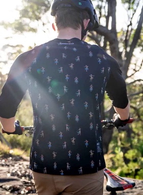 2025新款 DHARCO 速降服短袖山地自行车越野车速干透气骑行服球衣