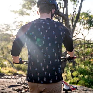 2025新款 DHARCO 速降服短袖山地自行车越野车速干透气骑行服球衣