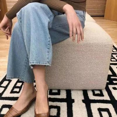 南山档口尾货Tot牛仔裤现货特清~北欧风格~女士四季可穿牛仔长裤