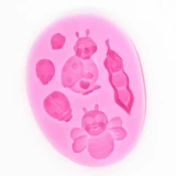 Силиконовая форма, акриловый фондан, P278, пчела