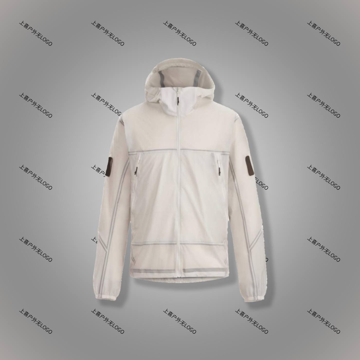 休闲宽松透气连帽防晒衣