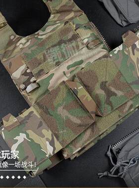 迷彩SS风格LV-119 OVERT战术背心本体胸挂 侧板快拔仓考杜拉马甲