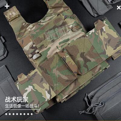 迷彩SS风格LV-119 OVERT战术背心本体胸挂 侧板快拔仓考杜拉马甲