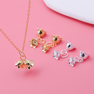 925纯银饰品配件 铃兰花吊坠 手工DIY串珠材料手链项链挂坠配饰