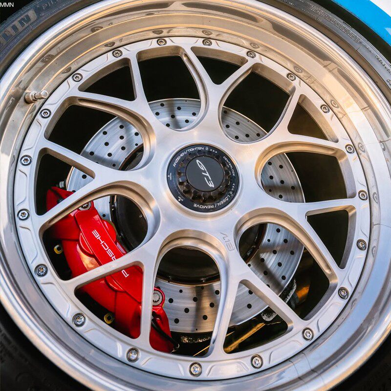 MMN适配保时捷911 GT3改装三片式锻造轮毂定制19 20 21寸轮圈992