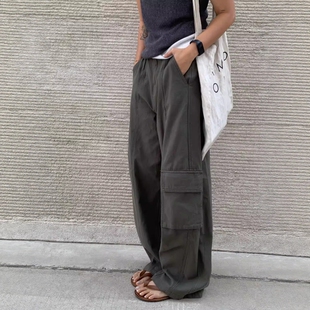 seven美式 宽松休闲百搭直筒阔腿长裤 复古工装 女2026春季 子 裤 one