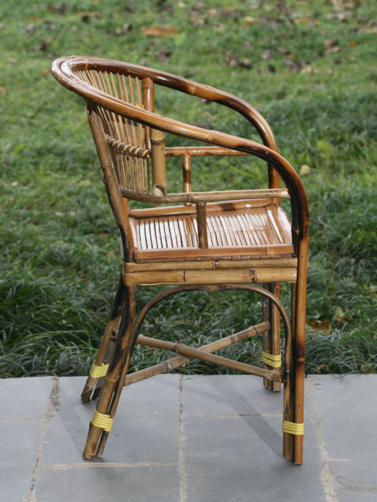 四川竹椅子传统圈椅带扶手圆弧靠背休闲聊天喝茶神器纯手工竹家具