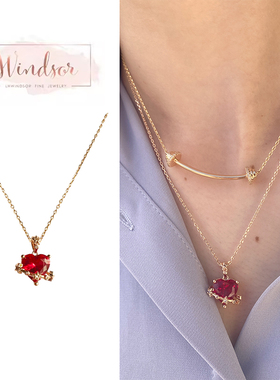 送女友爱心星球项链LHWindsor