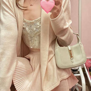 野草莓/奶油Jackie Plmmbase龙心mini少女腋下包百搭手提斜挎包