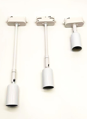 E27螺口两线轨道灯架灯头灯座par30射灯泡店铺展厅直播间补光专用