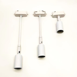 E27螺口两线轨道灯架灯头灯座par30射灯泡店铺展厅直播间补光专用