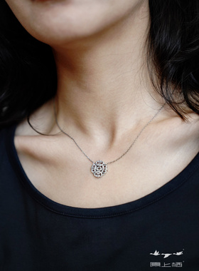 【原上栖】璀璨的纹样-原创民族纹样款镶嵌项链