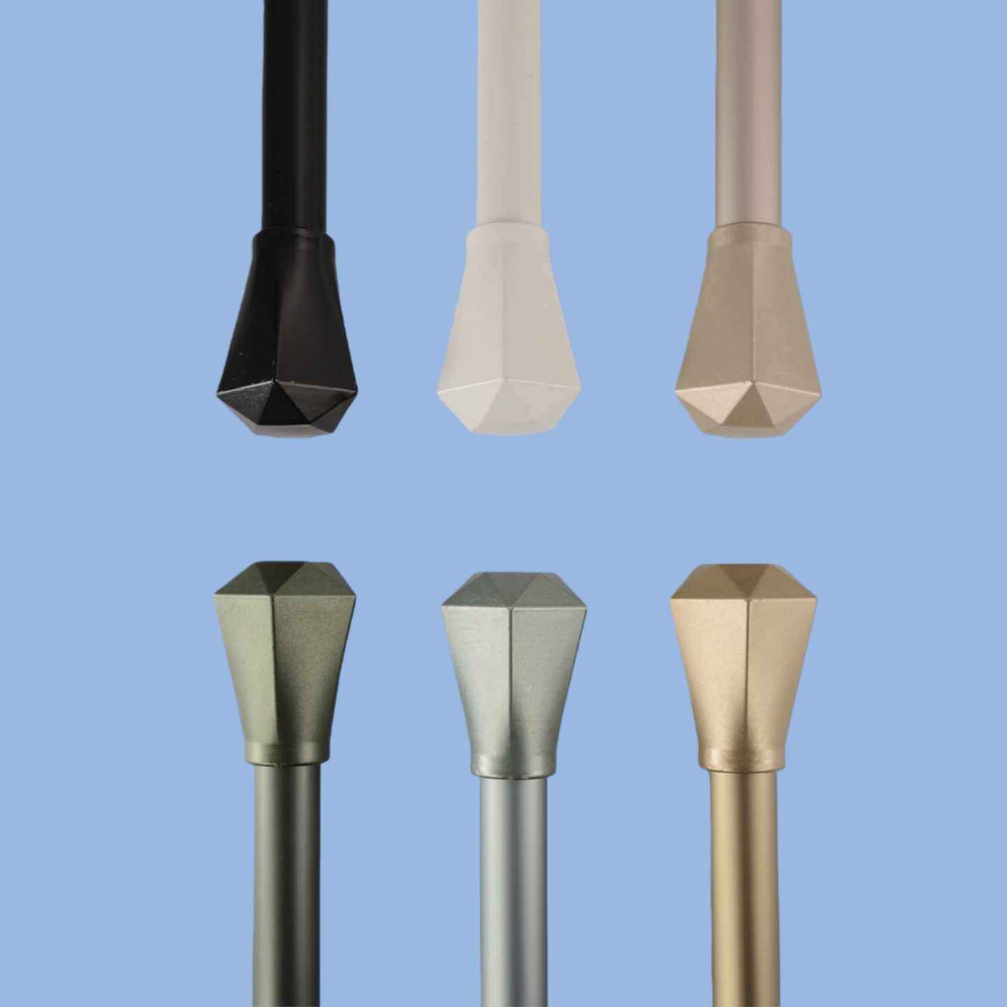 窗帘杆一整套罗马杆全套单杆双杆加厚铝合金支架打孔挂钩轨道杆子