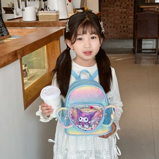 新款儿童双肩包卡通pu小包可爱女孩幼儿园书包轻便儿童小背包外贸