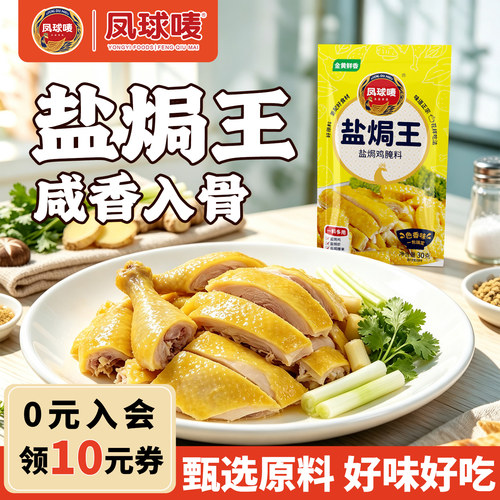 凤球唛盐焗鸡粉一料多用腌制粉