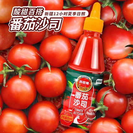凤球唛番茄沙司476g挤挤瓶家用番茄调味酱商用批发新疆非转基因