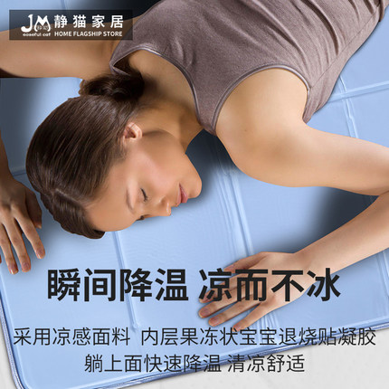 夏季降温冰床垫枕垫制冷凉席坐垫沙发凉垫降温神器清凉凝胶冰垫