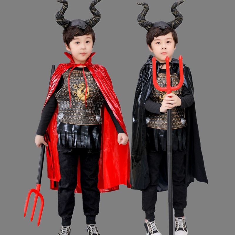 万圣节儿童西游记服装年会搞怪男装西游记牛魔王cosplay走秀服装