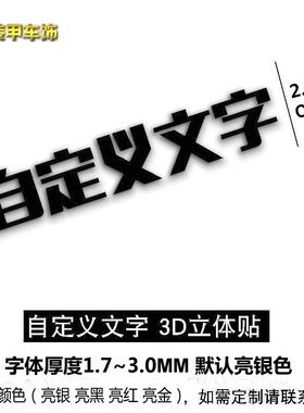 文字定制自定义比亚迪立体字
