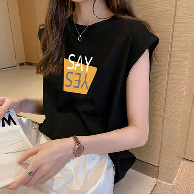 夏季新款无袖宽松吊带背心坎肩