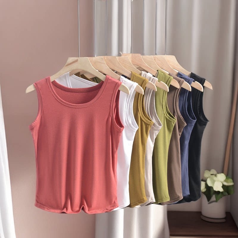 大码胖MM200斤吊带背心女夏季2026新款内搭外穿螺纹打底衫上衣