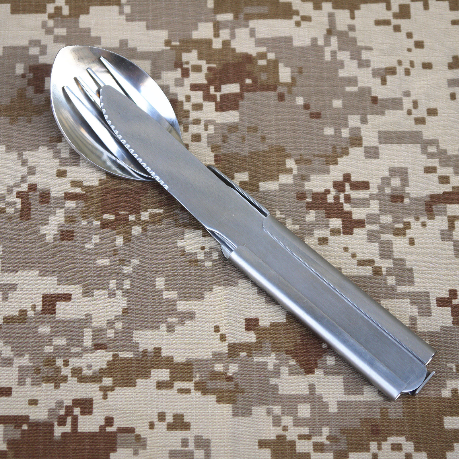 外军德式不锈钢便携户外野营多功能组合四件餐具刀叉勺开罐器套装,户外/登山/野营/旅行用品,野餐餐具,淘宝优惠券,粉丝福利购,淘宝优惠卷