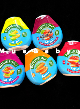 现货 英国Robinsons Squash'd夏季水果浓缩液含糖水果汁橙汁66ml
