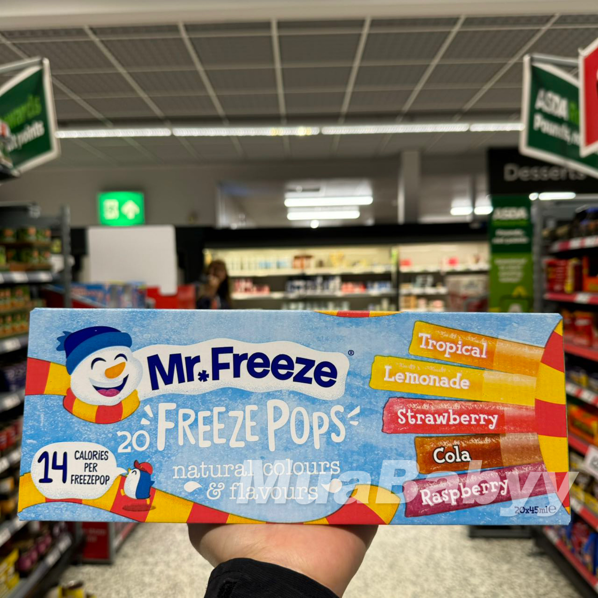现货 英国Mr. FREEze冰棒果冻水果果汁棒冰碎碎冰20x45ml夏日饮品