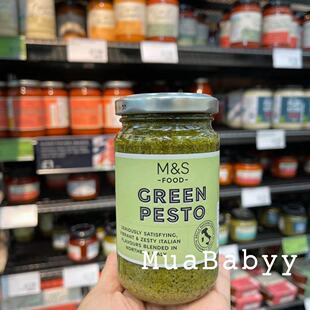 现货 英国玛莎M&S马莎green pesto香蒜凉拌意大利面酱沙拉酱
