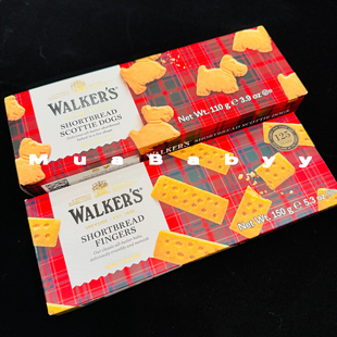 现货 英国Walkers黄油饼干手指饼干曲奇饼干进口零食下午茶