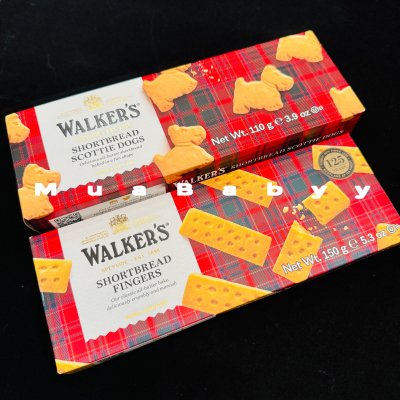 现货 英国Walkers黄油饼干手指饼干曲奇饼干进口零食下午茶