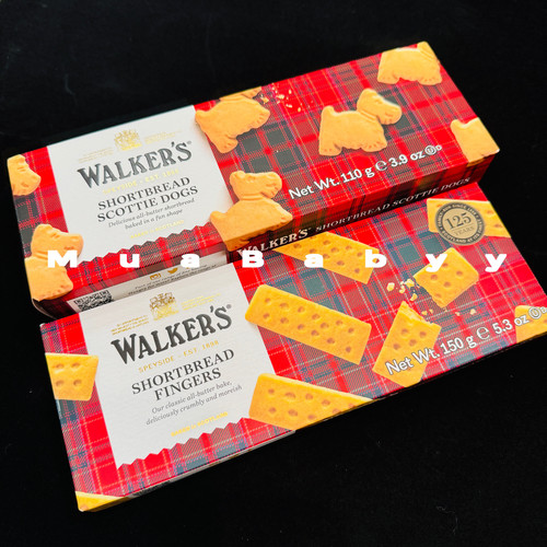 现货 英国Walkers黄油饼干手指饼干曲奇饼干进口零食下午茶