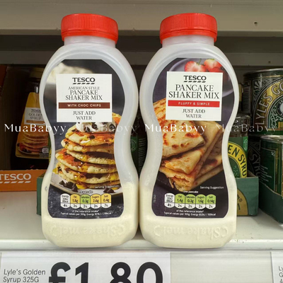 现货 英国TESCO摇摇乐巧克力原味松饼华夫饼pancake加水即可 155g