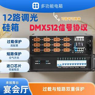 12路智能直通电箱 dmx512控制器4KW数字电源硅箱智能数字控制硅箱