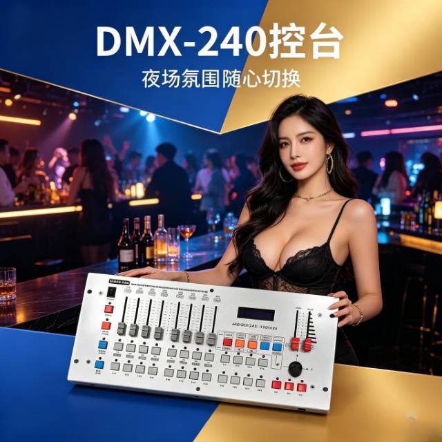 舞台灯光DMX512调光台酒吧婚庆光束灯帕灯专业灯光控制器 240控台