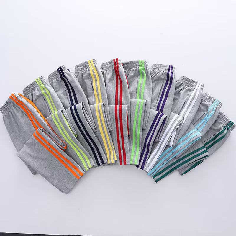 浅灰色校服裤一条杠二道杠