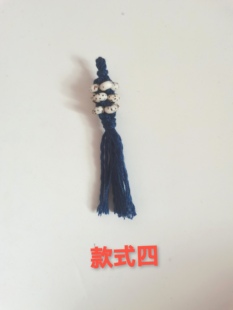手串迷你星月菩提玉米结小流苏纯手工编制文玩藏式手搓棉绳穗子