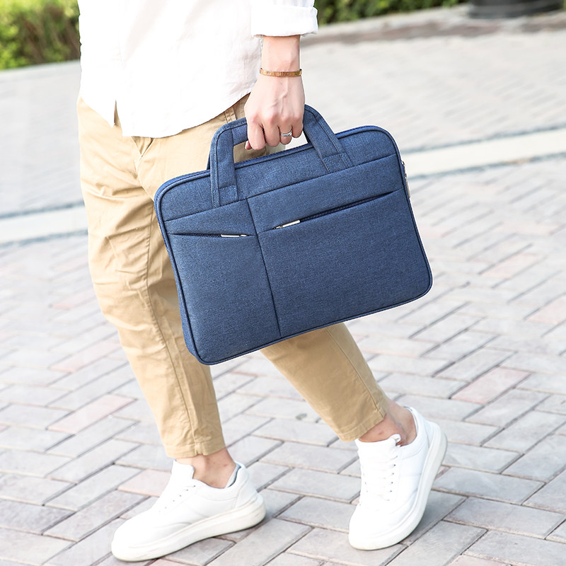 男包男士包包手提文件包男定制LOGO商务手拎包休闲挎包手拿公文包