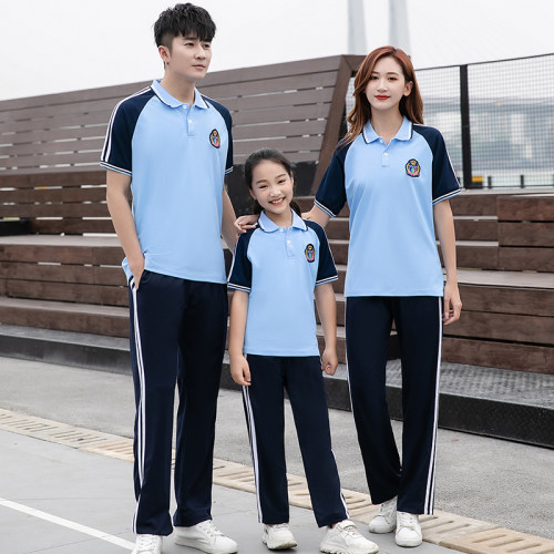 中小学生速干校服套装定制男女