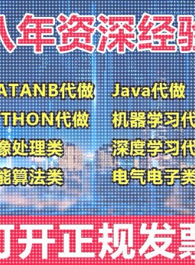 matlab代码帮做代编程序代做python覆现算法彷真编写图像信号处理
