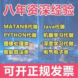 matlab代码帮做代编程序代做python覆现算法彷真编写图像信号处理