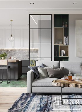 星星软装-14套高清国外CARTELLE工业风+LOFT风格家装工装设计作品