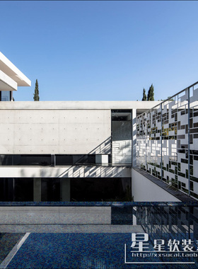 星星软装-现代主义设计师pitsou kedem别墅外观+室内空间作品集