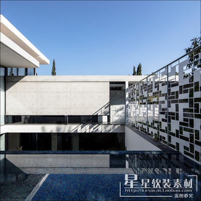 星星软装-现代主义设计师pitsou kedem别墅外观+室内空间作品集