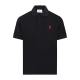 POLO衫 爱心LOGO刺绣黑色商务休闲短袖 UPL001 男士 AMIPARIS新款